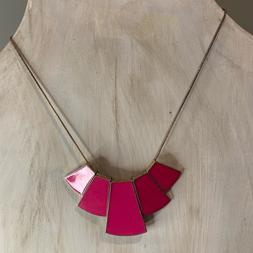Pink Geometric Necklace